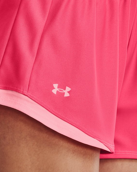 Women's UA Play Up 2.0 Shorts, Pink, pdpMainDesktop image number 3